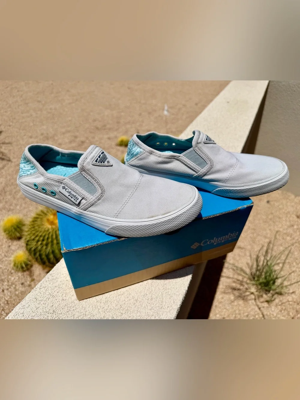 NEW Columbia PFG Slack What Slip On Cruise Beach Boating Fishing Shoes  7.5 NIB